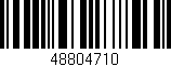 Código de barras (EAN, GTIN, SKU, ISBN): '48804710'