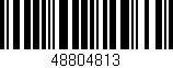 Código de barras (EAN, GTIN, SKU, ISBN): '48804813'