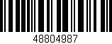Código de barras (EAN, GTIN, SKU, ISBN): '48804987'
