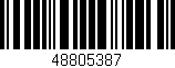 Código de barras (EAN, GTIN, SKU, ISBN): '48805387'