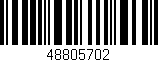 Código de barras (EAN, GTIN, SKU, ISBN): '48805702'