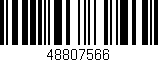 Código de barras (EAN, GTIN, SKU, ISBN): '48807566'
