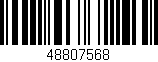 Código de barras (EAN, GTIN, SKU, ISBN): '48807568'