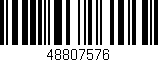 Código de barras (EAN, GTIN, SKU, ISBN): '48807576'