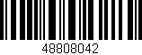 Código de barras (EAN, GTIN, SKU, ISBN): '48808042'