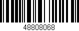 Código de barras (EAN, GTIN, SKU, ISBN): '48808068'