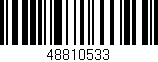Código de barras (EAN, GTIN, SKU, ISBN): '48810533'