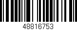 Código de barras (EAN, GTIN, SKU, ISBN): '48816753'