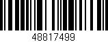 Código de barras (EAN, GTIN, SKU, ISBN): '48817499'