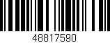 Código de barras (EAN, GTIN, SKU, ISBN): '48817590'