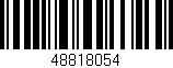 Código de barras (EAN, GTIN, SKU, ISBN): '48818054'