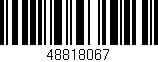 Código de barras (EAN, GTIN, SKU, ISBN): '48818067'