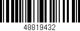 Código de barras (EAN, GTIN, SKU, ISBN): '48819432'