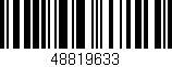 Código de barras (EAN, GTIN, SKU, ISBN): '48819633'