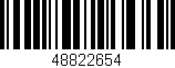Código de barras (EAN, GTIN, SKU, ISBN): '48822654'