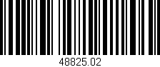Código de barras (EAN, GTIN, SKU, ISBN): '48825.02'