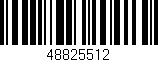 Código de barras (EAN, GTIN, SKU, ISBN): '48825512'