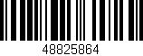 Código de barras (EAN, GTIN, SKU, ISBN): '48825864'
