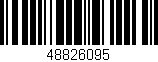 Código de barras (EAN, GTIN, SKU, ISBN): '48826095'