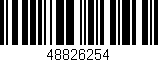 Código de barras (EAN, GTIN, SKU, ISBN): '48826254'