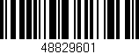 Código de barras (EAN, GTIN, SKU, ISBN): '48829601'