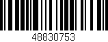 Código de barras (EAN, GTIN, SKU, ISBN): '48830753'