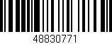 Código de barras (EAN, GTIN, SKU, ISBN): '48830771'