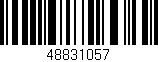 Código de barras (EAN, GTIN, SKU, ISBN): '48831057'
