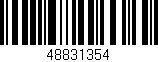 Código de barras (EAN, GTIN, SKU, ISBN): '48831354'