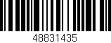 Código de barras (EAN, GTIN, SKU, ISBN): '48831435'