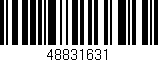 Código de barras (EAN, GTIN, SKU, ISBN): '48831631'