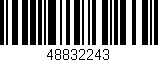 Código de barras (EAN, GTIN, SKU, ISBN): '48832243'