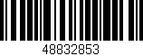 Código de barras (EAN, GTIN, SKU, ISBN): '48832853'