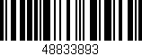 Código de barras (EAN, GTIN, SKU, ISBN): '48833893'