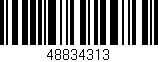Código de barras (EAN, GTIN, SKU, ISBN): '48834313'
