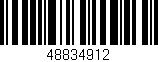 Código de barras (EAN, GTIN, SKU, ISBN): '48834912'