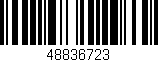 Código de barras (EAN, GTIN, SKU, ISBN): '48836723'