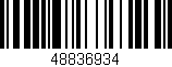 Código de barras (EAN, GTIN, SKU, ISBN): '48836934'