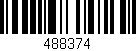 Código de barras (EAN, GTIN, SKU, ISBN): '488374'