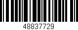 Código de barras (EAN, GTIN, SKU, ISBN): '48837729'