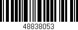 Código de barras (EAN, GTIN, SKU, ISBN): '48838053'