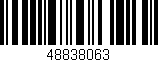 Código de barras (EAN, GTIN, SKU, ISBN): '48838063'