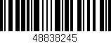 Código de barras (EAN, GTIN, SKU, ISBN): '48838245'