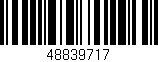 Código de barras (EAN, GTIN, SKU, ISBN): '48839717'