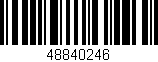 Código de barras (EAN, GTIN, SKU, ISBN): '48840246'