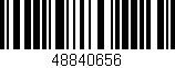 Código de barras (EAN, GTIN, SKU, ISBN): '48840656'