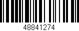 Código de barras (EAN, GTIN, SKU, ISBN): '48841274'