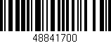 Código de barras (EAN, GTIN, SKU, ISBN): '48841700'