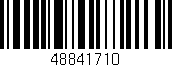 Código de barras (EAN, GTIN, SKU, ISBN): '48841710'