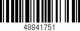 Código de barras (EAN, GTIN, SKU, ISBN): '48841751'